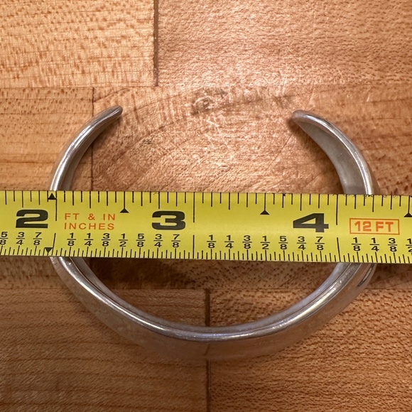 Vintage Tiffany & Co. Sterling Silver Nature Leaf Cuff Bracelet 925 - Picture 5 of 6